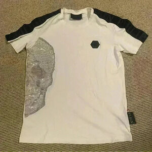 Philipp Plein
rhinestone-embellished cotton  t-shirt